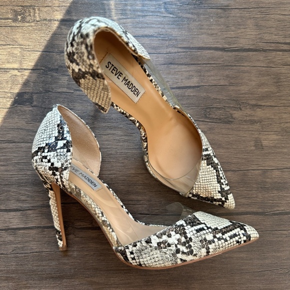 Steve Madden Shoes - *STEVE MADDEN* Reptile Print Pointed Toe Heels Size 8